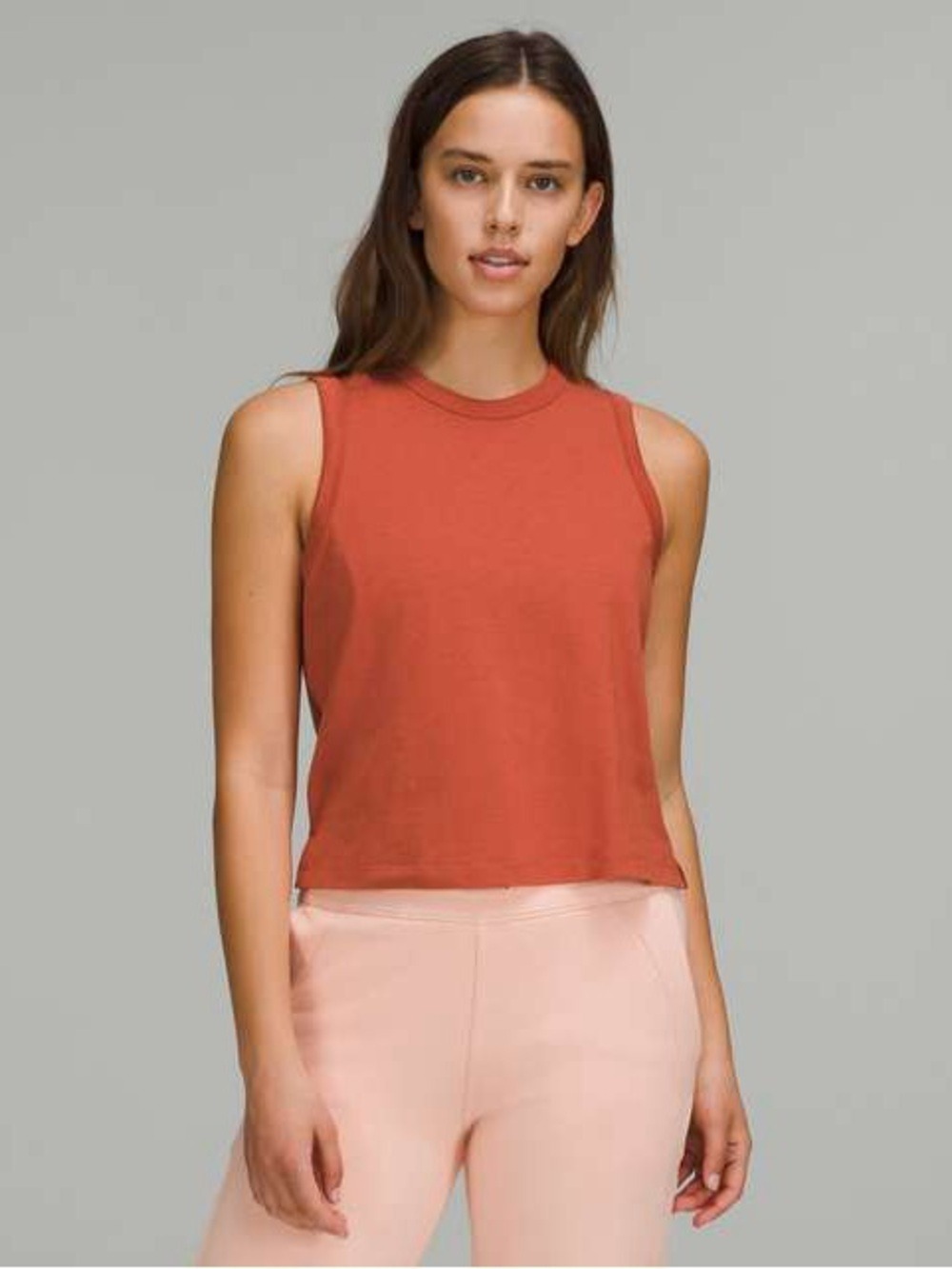 Lululemon Classic-Fit Cotton-Blend Tank Top
Red Rock Size 2